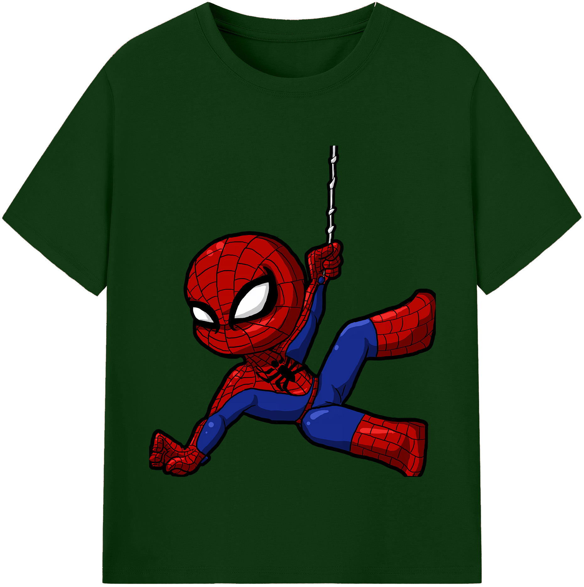 （画像用） Spider Man スパイダーマン 綿100％半袖Tシャツ（フロントプリント）